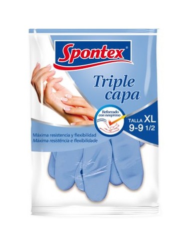 GUANTE SPONTEX TRIPLE CAPA T/9-9½ EX-GRD