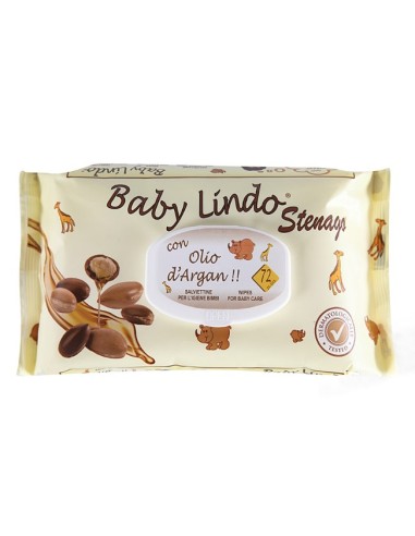 Baby Lindo Toallitas Bebé 72 uds Aceite de Argán con Tapa