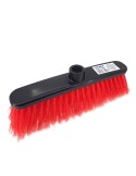 ESCOBA COLOR ROJO INDUSTRIAL G-RASEX FIBRA SUAVE SIN MANGO