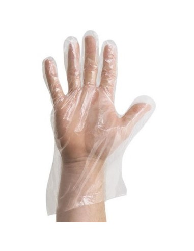 GUANTES DE PLASTICO PVC DESECHABLES BOLSA-100 UDS