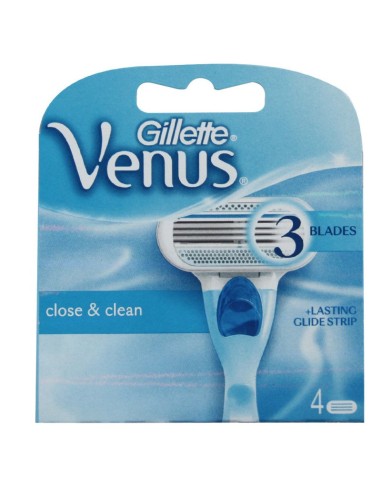 GILLETTE WOMAN VENUS CARGADOR CLASIC 4 UDS. 3 HOJAS