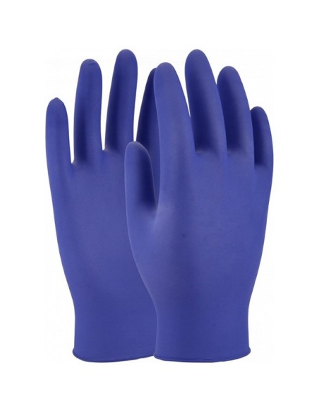 Guantes de nitrilo azul desechables 100 uds