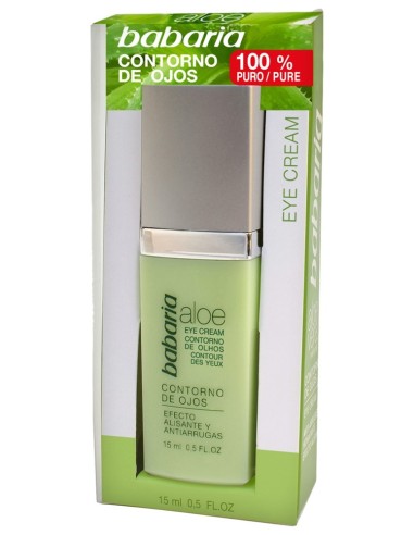 BABARIA CONTORNO DE OJOS ALOE VERA ALISANTE Y ANTIARRUGAS 15ML