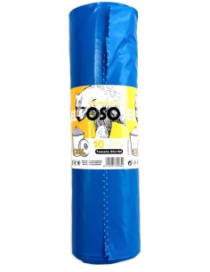 SACO BASURA 85X105 EXTRA AZUL 120L ROLLO 10 UDS. (EL OSO)