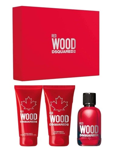 DSQUARED2 WOOD RED POUR FEMME EDT VAP 50ML+BODY+GEL