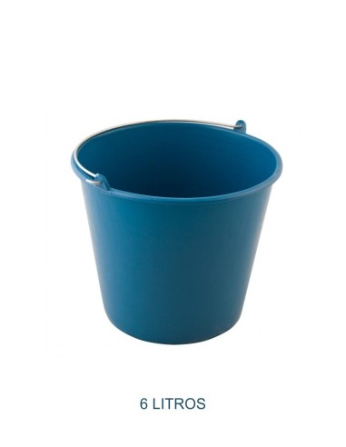 CUBO 06 LITROS FLEXIBLE AZUL ARO METAL