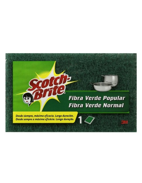 Estropajo de fibra verde clasico Scotch-Brite de 3M en formato individual