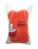 ESPONJA BAÑO FUERTE MASAJE NARANJA WIMPYS