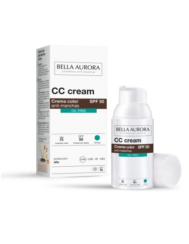 BELLA AURORA CREMA CC COLOR OIL FREE SPF50 30 ML