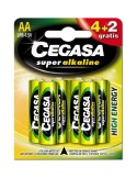 CEGASA PILA ALCALINA LR06 4+2 GRATIS (AA)