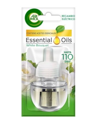 AIR WICK AMBIENTADOR ELECTRICO RECAMBIO WHITE BOUQUET