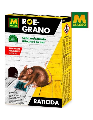 ROE GRANO RATICIDA 150 GRS (GRANO DE CEREAL)