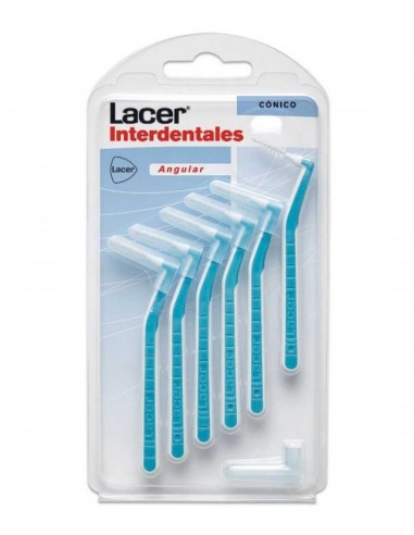 LACER CEPILLO INTERDENTAL ANGULAR CONICO 6 UDS