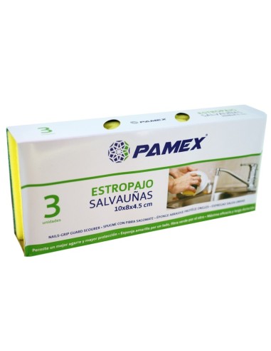 PAMEX ESTROPAJO SALVAUÑAS PACK 3 UDS