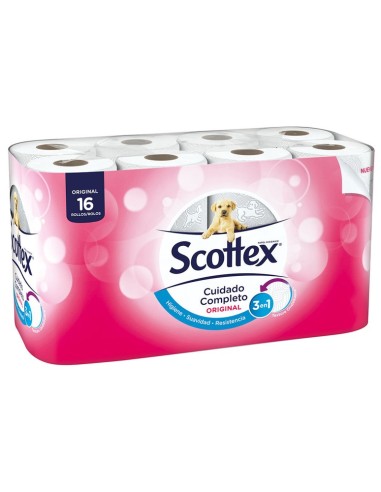 SCOTTEX PAPEL HIGIENICO 16 ROLLOS