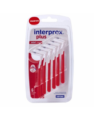 INTERPROX CEPILLO INTERDENTAL PLUS MINI CONICO 6 US.