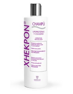 Champú Xhekpon colágeno y lipoproteínas 400ml para todo tipo de cabello