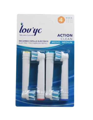 CEPILLO ELECTRICO LOVYC RECAMBIO 4 U. ACTION CLEAN