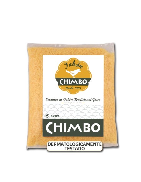 CHIMBO ESCAMAS DE JABON PURO 500 GRS.