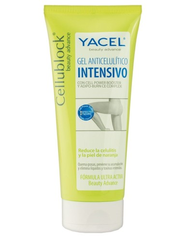 Yacel Cellublock Gel Anticelulítico 200 ml - Reduce celulitis y reafirma tu piel | Drolim