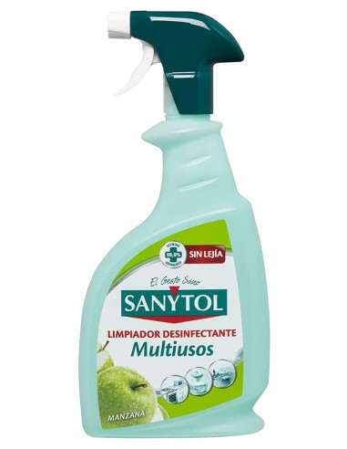 SANYTOL MULTIUSOS DESINFECTANTE MANZANA PISTOLA 750ML