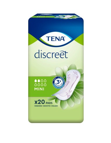 TENA DISCREET COMPRESA DE INCONTINENCIA MINI 20 UDS