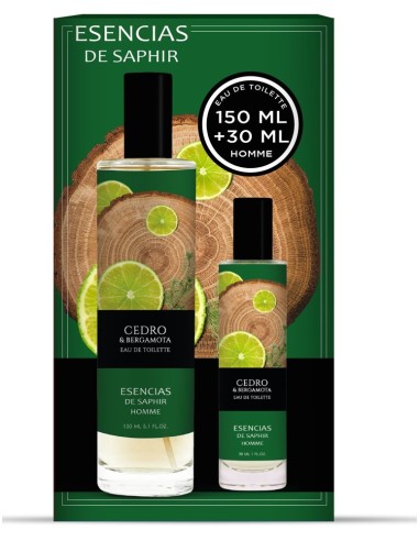 ESENCIAS DE SAPHIR COLONIA HOMME VAP 150ML + VAP 30ML CEDRO