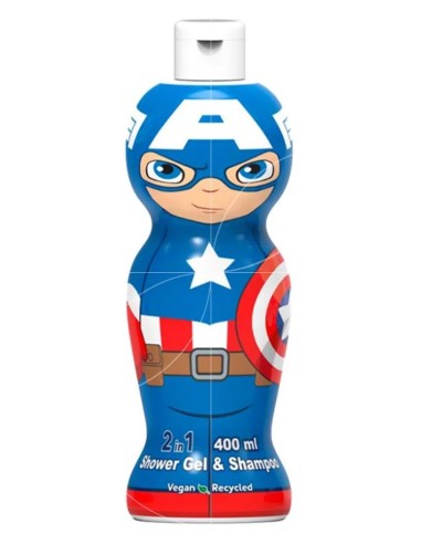 CAPITAN AMERICA GEL Y CHAMPU INFANTIL 2EN1 400ML