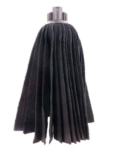 Fregona microfibra tiras negras resistente para uso profesional e industrial