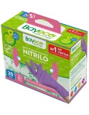 BAYECO GUANTES DE NITRILO MORADO TALLA PEQUEÑA PACK 20 UDS.