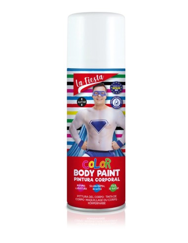 SPRAY PINTURA CORPORAL BLANCO 200ML LA FIESTA