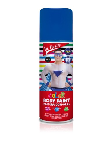 SPRAY PINTURA CORPORAL AZUL 200ML LA FIESTA