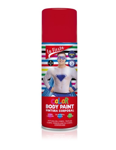 SPRAY PINTURA CORPORAL ROJO 200ML LA FIESTA