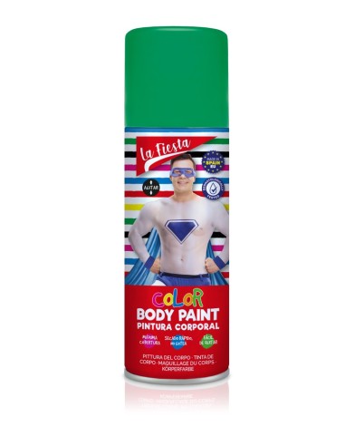 SPRAY PINTURA CORPORAL VERDE 200ML LA FIESTA