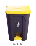 CUBO BASURA CON TAPA Y PEDAL 50L (PAMEX)