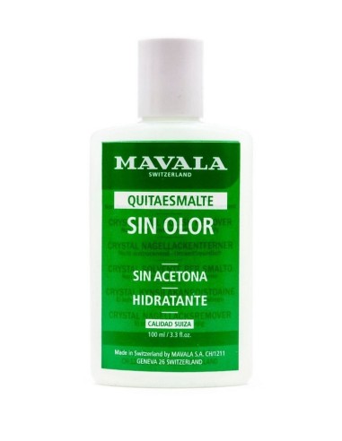 MAVALA QUITAESMALTE 100ML VERDE SIN OLOR, SIN ACETONA