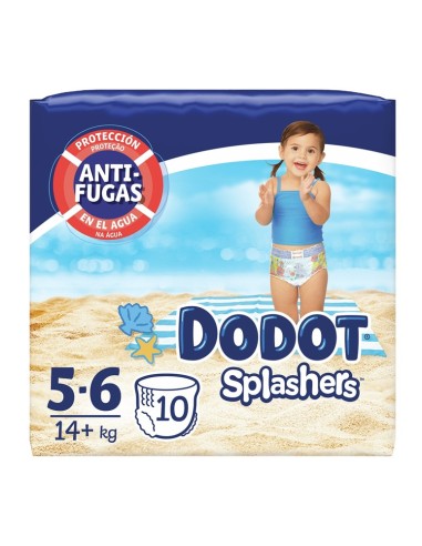 DODOT SPLASHERS BAÑADOR DESECHABLE T5 +14KG 10UDS