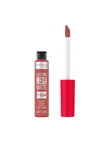 RIMMEL BARRA LABIAL LASTING MEGA MATTE LIQUID LIP COLOUR 200 PINK BLINK