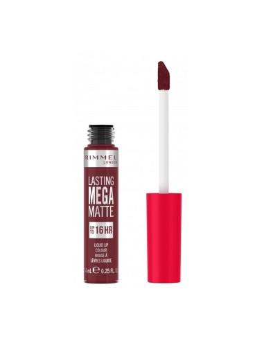 RIMMEL BARRA LABIAL LASTING MEGA MATTE LIQUID LIP COLOUR 810 PLUM GHIS SHOW