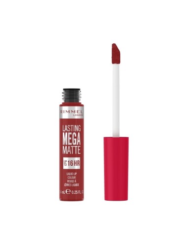 RIMMEL BARRA LABIAL LASTING MEGA MATTE LIQUID LIP COLOUR 500 FIRE STARTER