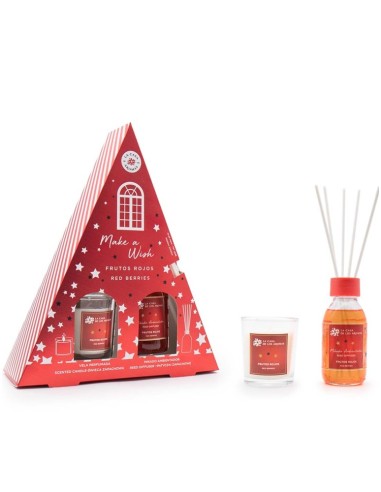 PACK RED CHRISTMAS TREE MIKADO + VELA