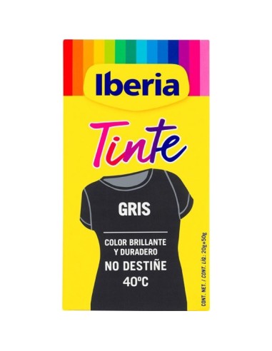 IBERIA TINTE DE ROPA 40º GRIS