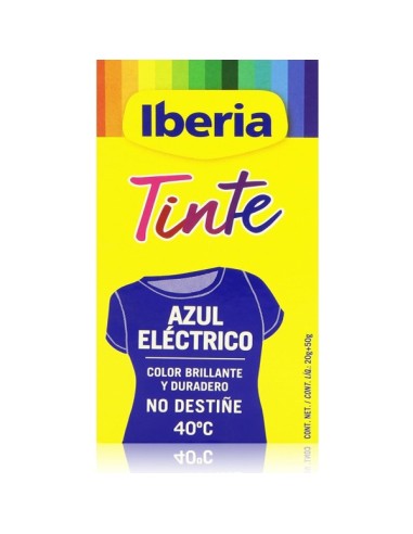 IBERIA TINTE DE ROPA 40º AZUL ELECTRICO