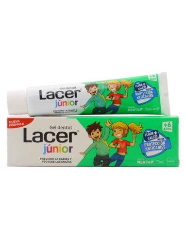 LACER JUNIOR GEL DENTIFRICO MENTA 75 ML