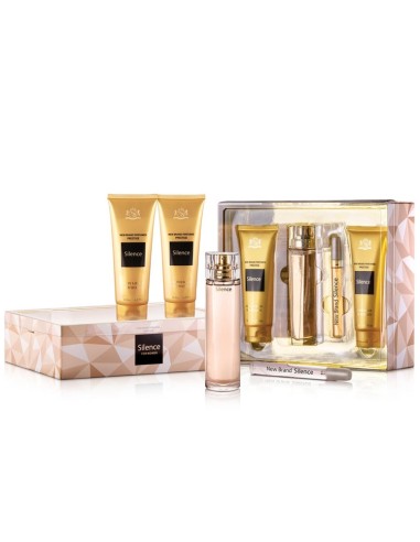 PARIS MODE WOMAN SET SILENCE EDP VAP 100 ML + EDP 20 ML + BODY MILK 130 ML + GEL 130 ML