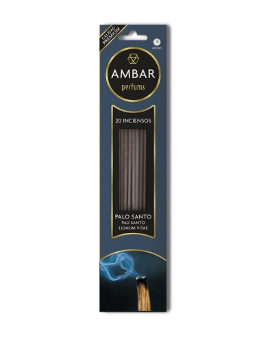 AMBAR INCIENSO 20 VARILLAS PALO SANTO