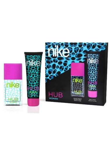 NIKE SET WOMAN EDT HUB VAP 50 ML + LOCION CORPORAL 100 ML