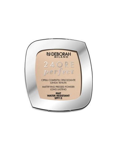 DH POLVO COMPACTO MATIFICANTE PERFECT 24 HORAS COLOR-1 LIGHT BEIGE