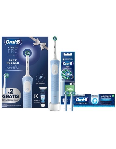 CEPILLO ELECTRICO ORAL B VIALITY PRO AZUL +  PASTA ORAL-B 75ML.