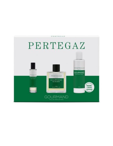 PERTEGAZ SET HOMBRE GOURMAND EDP VAP 100ML + EDP VAP 30ML + GEL 200ML